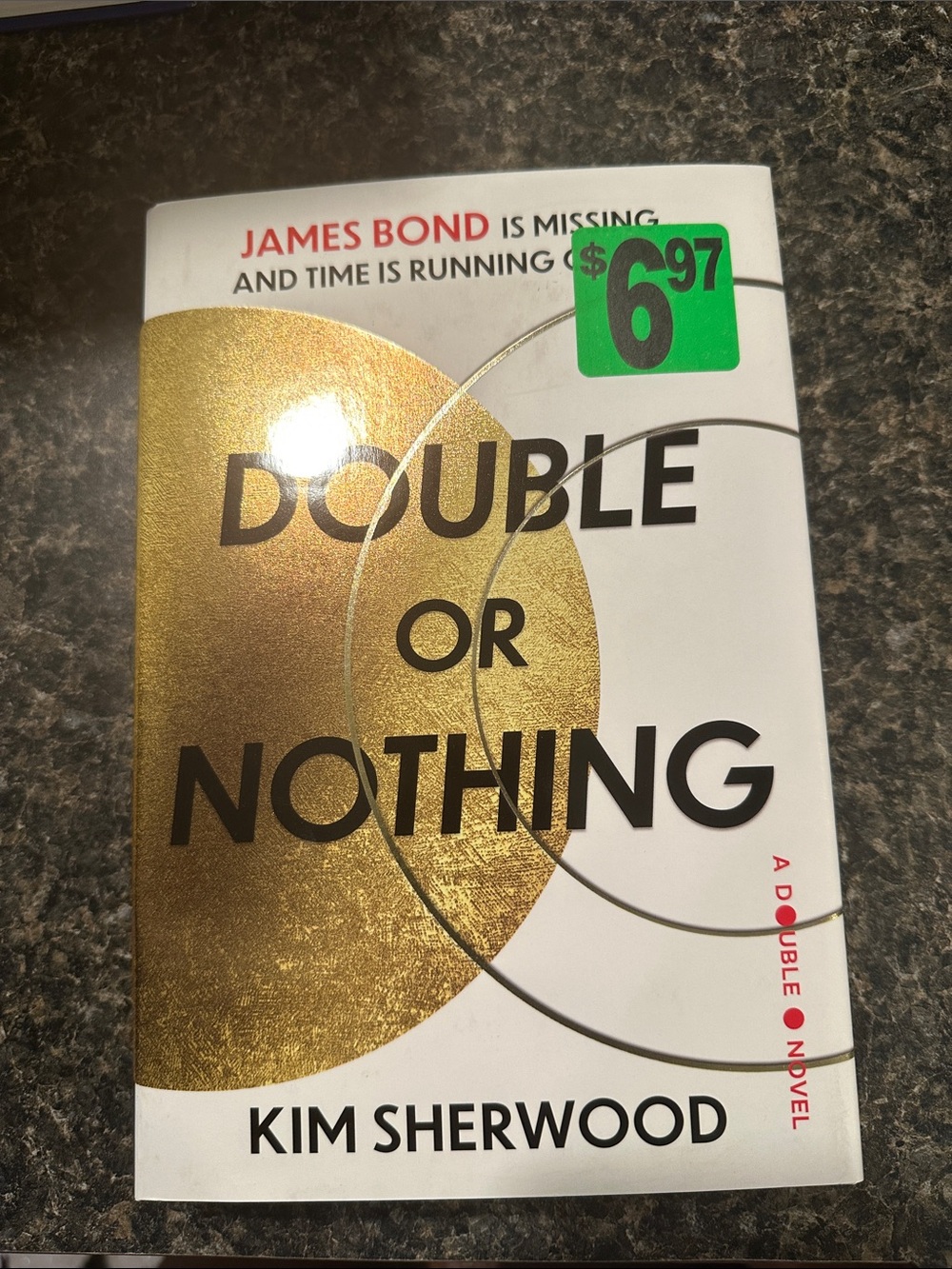 Double or Nothing by Kim Sherwood — White & Gold Paperback